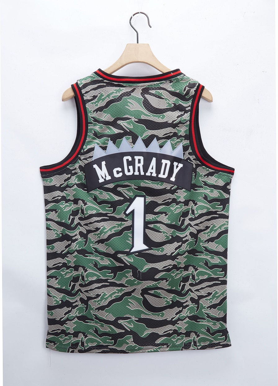 Men Toronto Raptors #1 Mcgrady Camo 2021 NBA Jersey